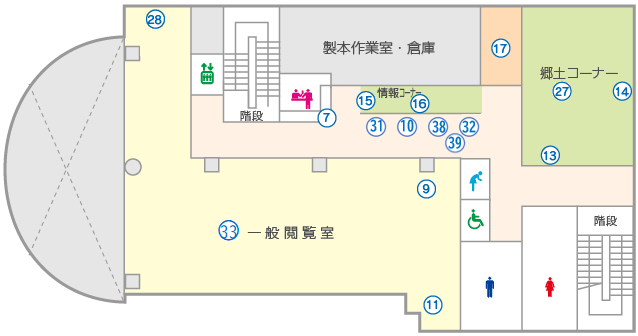 ２階閲覧室