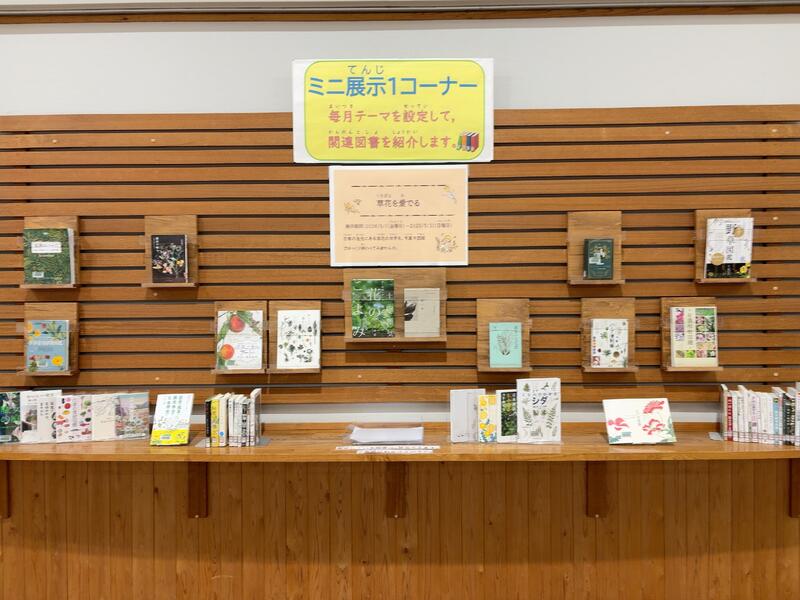 ミニ展示　草花を愛でる
